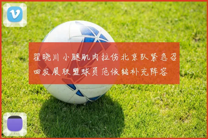 翟晓川小腿肌肉拉伤北京队紧急召回发展联盟球员范依铭补充阵容